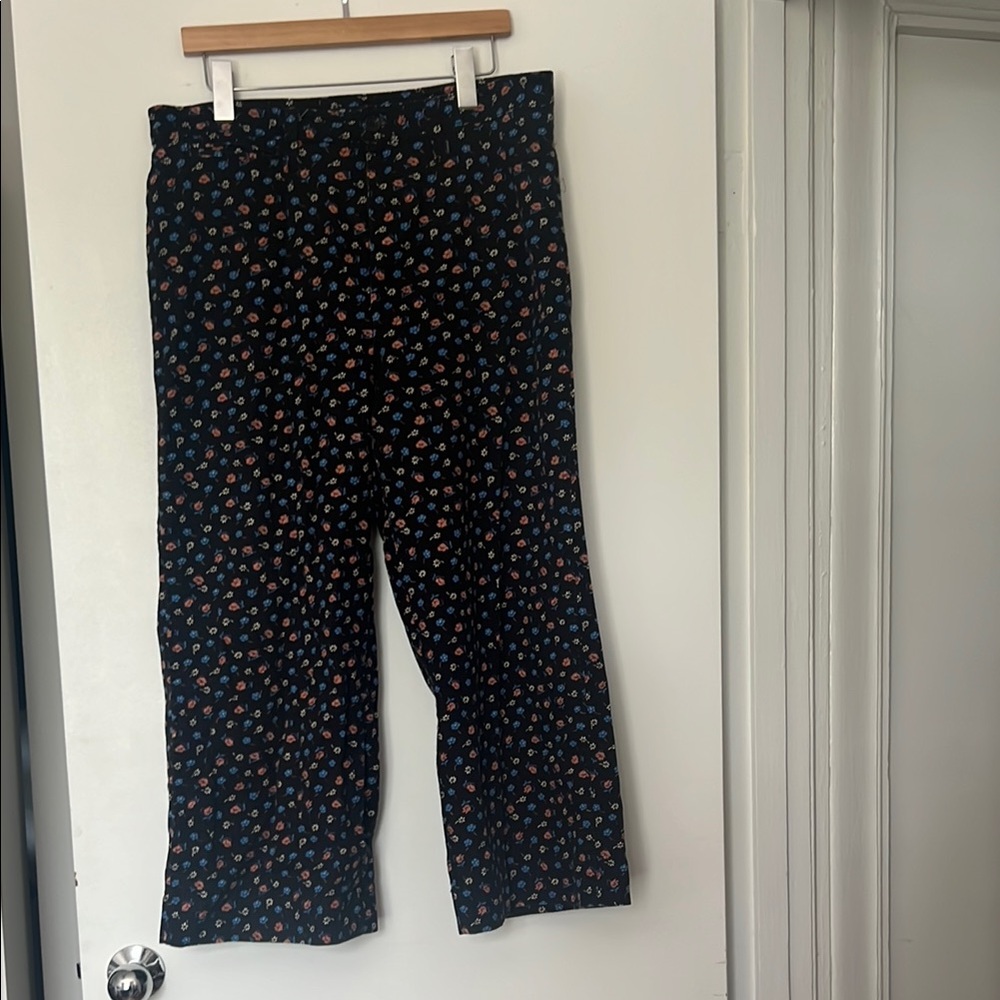 Madewell floral pattern emmett wide leg